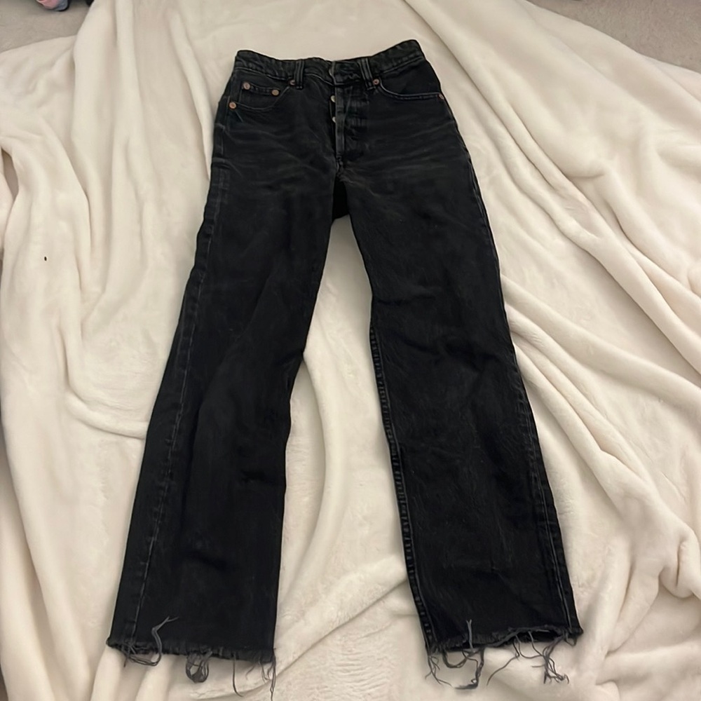 High rise zara jeans